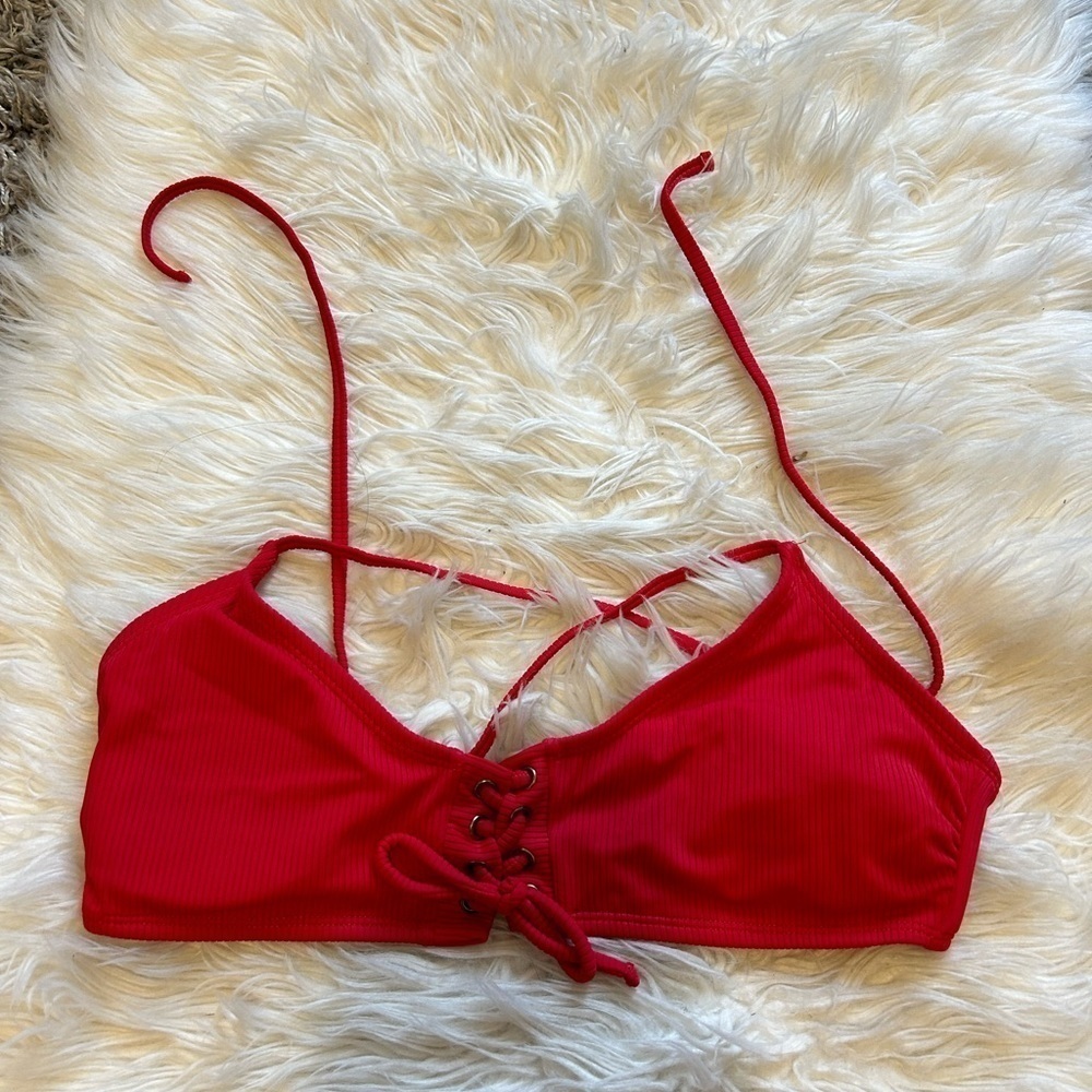 Red bikini top